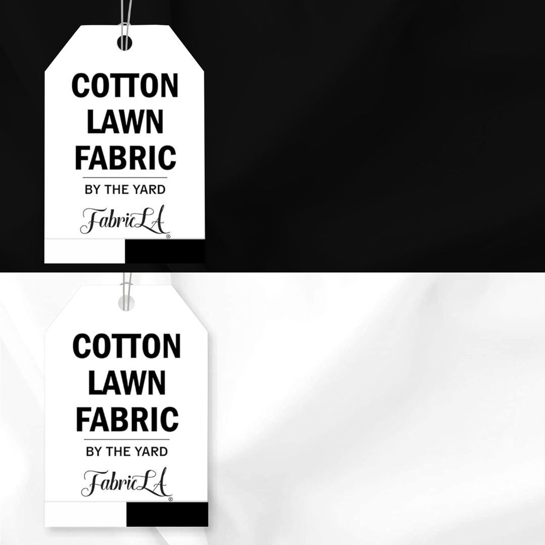 FabricLA 100% Cotton Lawn Fabric | 60” inches Wide | Thin Lightweight
