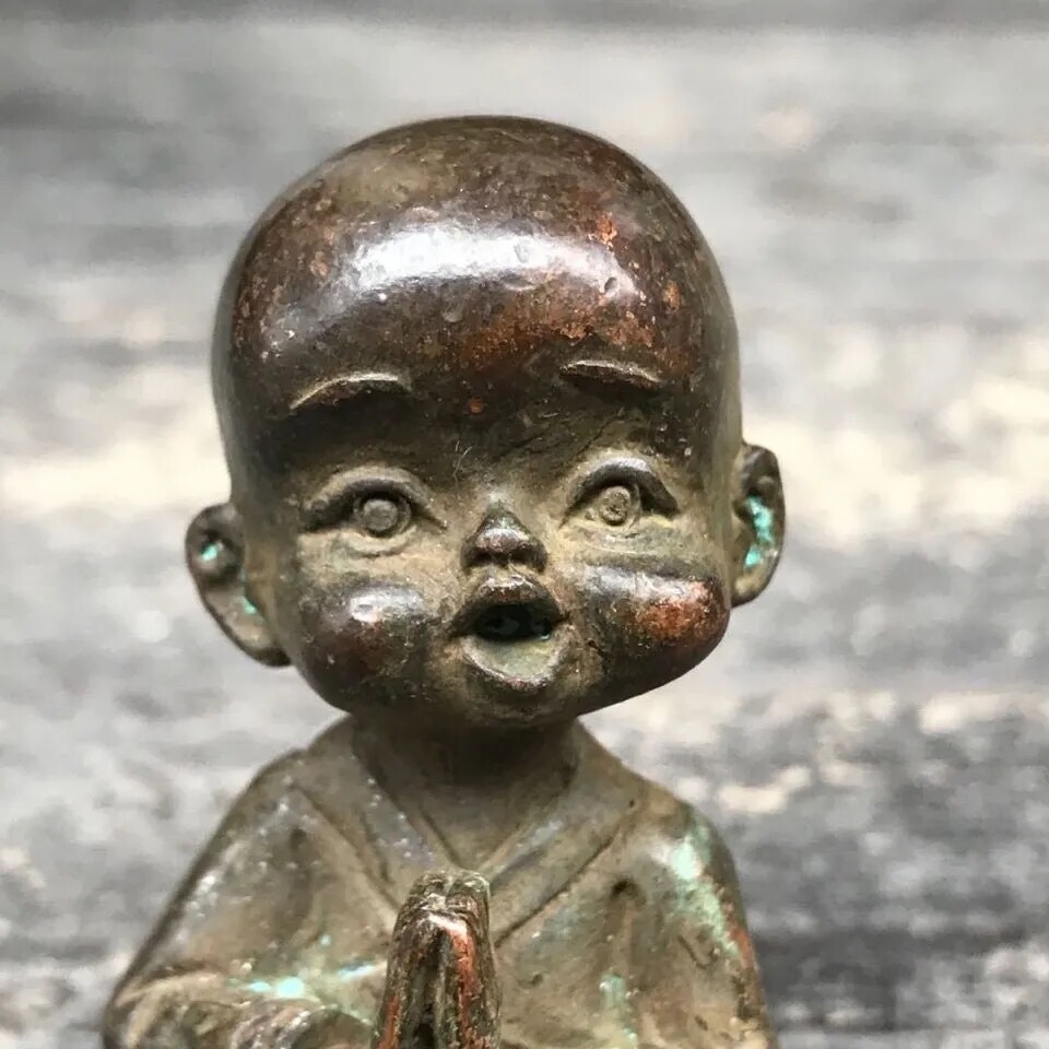 Antiques Miscellaneous Collection home Ornaments Traveler Monk Desktop Crafts