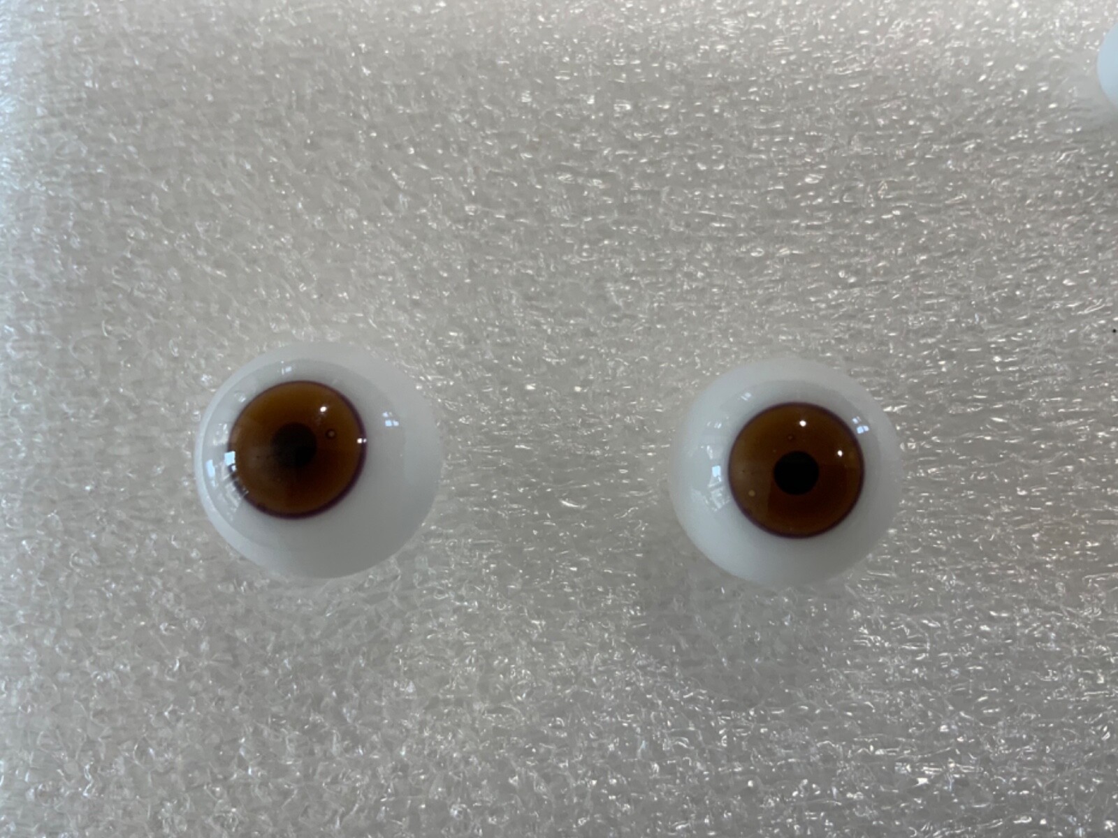 GLASS DOLL EYES, 8mm – 20mm, BLUE AND BROWN, MADE IN GERMANY