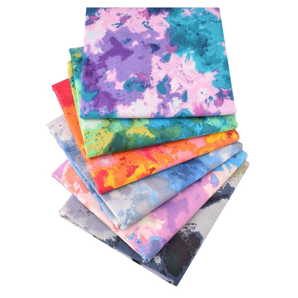 Fat Quarters Fabric Bundles, 6Pcs 100% Cotton 19.69” x 19.69” (50cmx50cm) Pre…