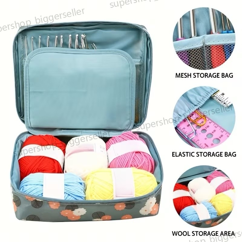 59Piece Crochet Kit for Beginners Adults Crochet Kits Include Yarn Starter Kits