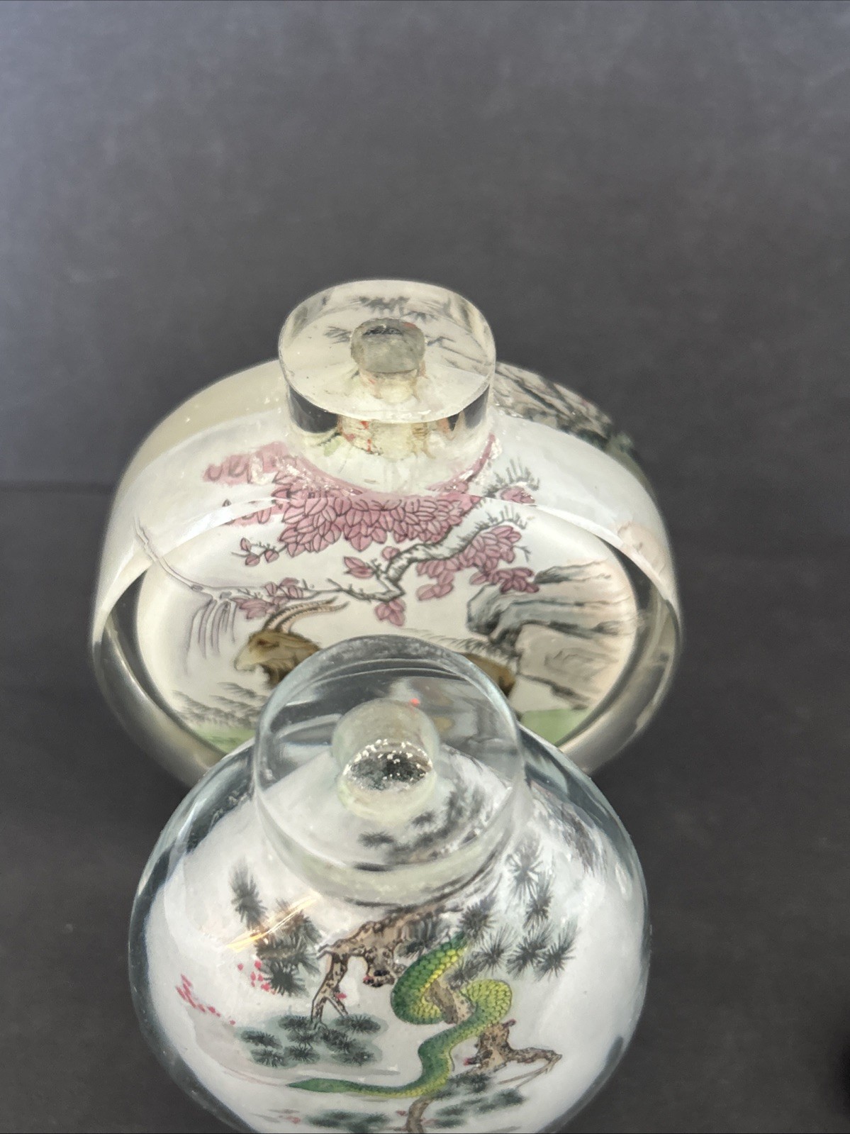 Yi Lin Retired Collector Snuff Bottles Limited Edition Goat and Snake