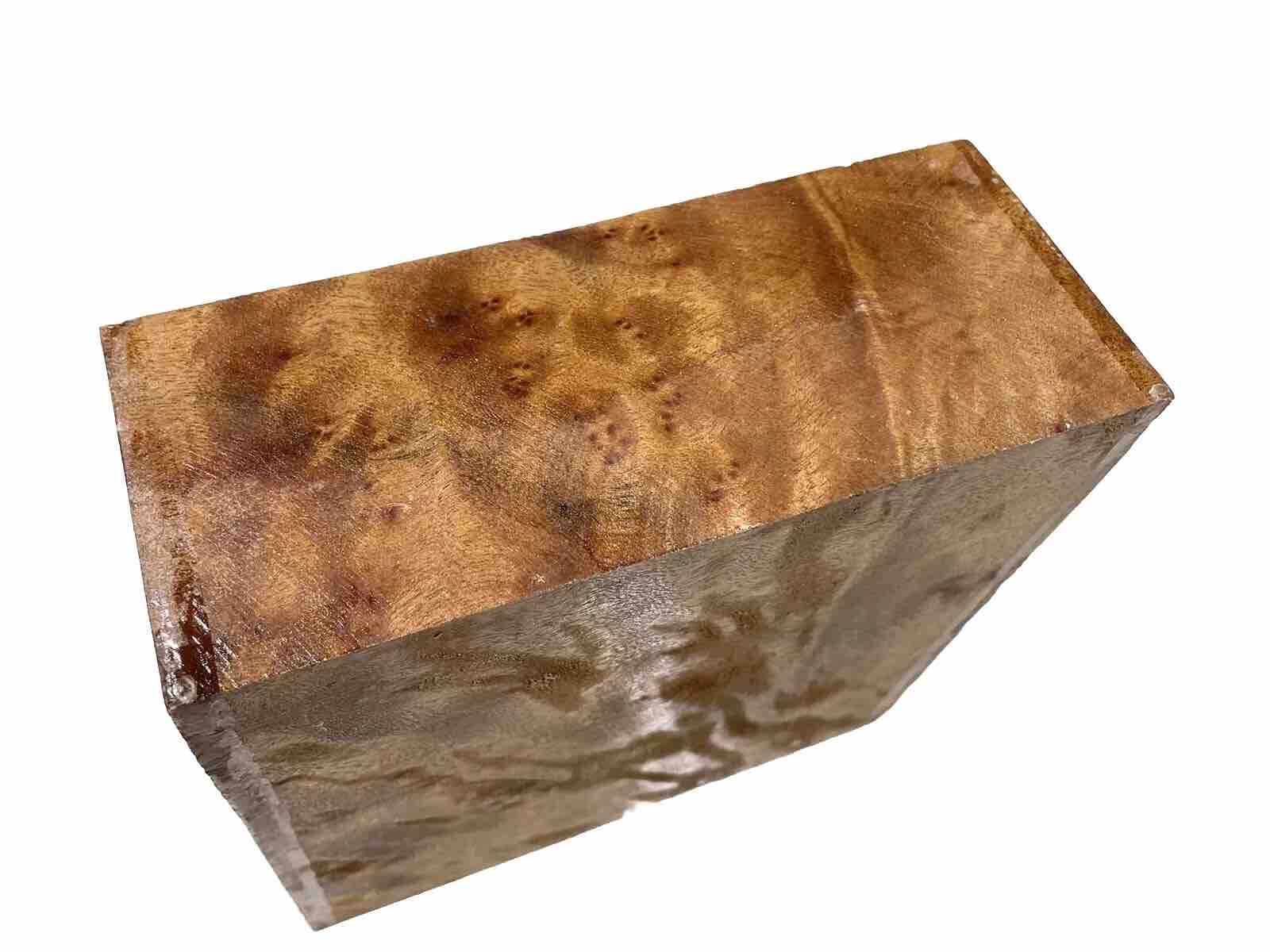 Camphor burl Wood Bowl turning blank 6-7/8” x 6-7/8” x 2-3/4” (d20) air-dried