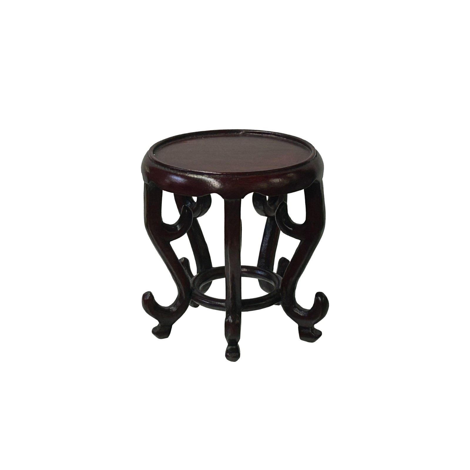 2.75″ Oriental Reddish Brown 5 Legs Round Wood Stand Riser Easel st1070B