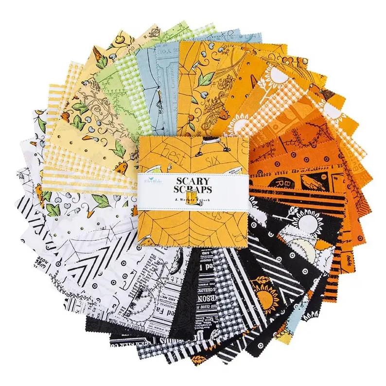 Scary Scraps ~ 5″ x 5″ Squares Riley Blake $3.99 Ships ANY Amount Of Fabric