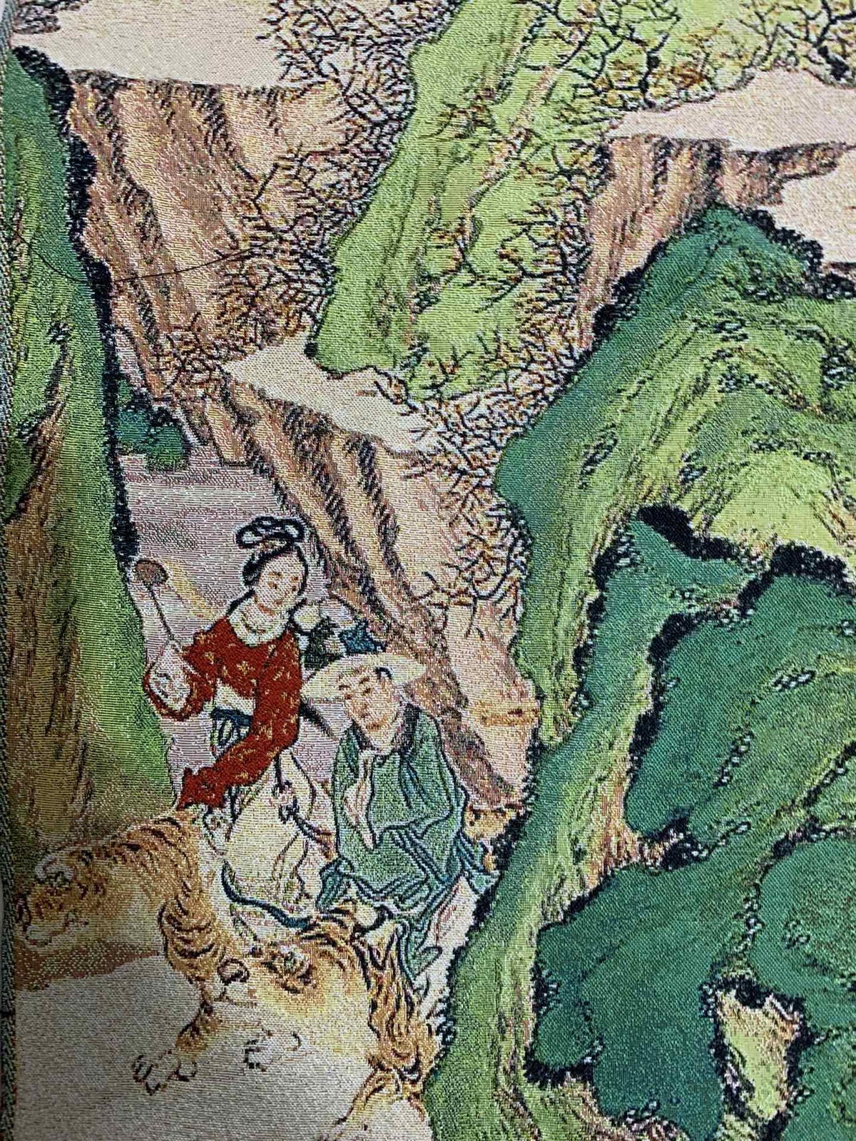 4PCS 24″ Chinese Cloth Silk Four Mountains Mural Wall Hanging Tapestry Set 19