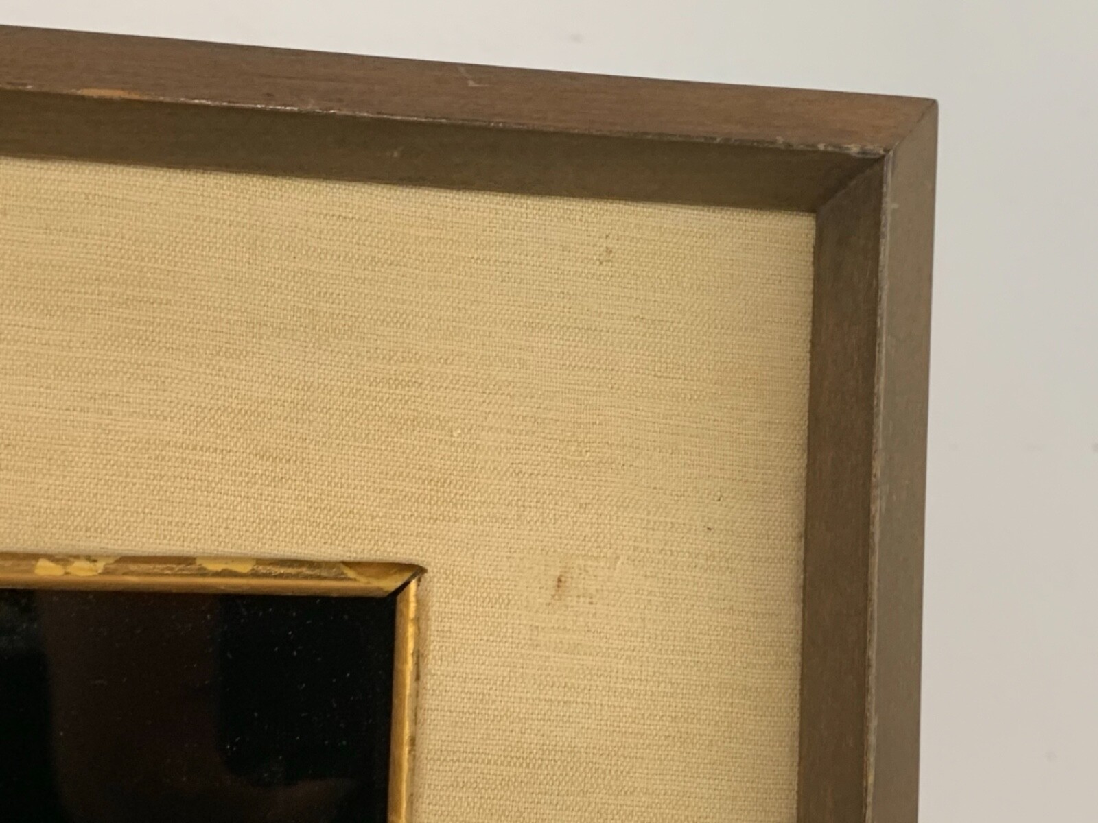 Vintage Inlaid Mother of Peal Woman Reading Japanese Lacquer Plaque Art Framed