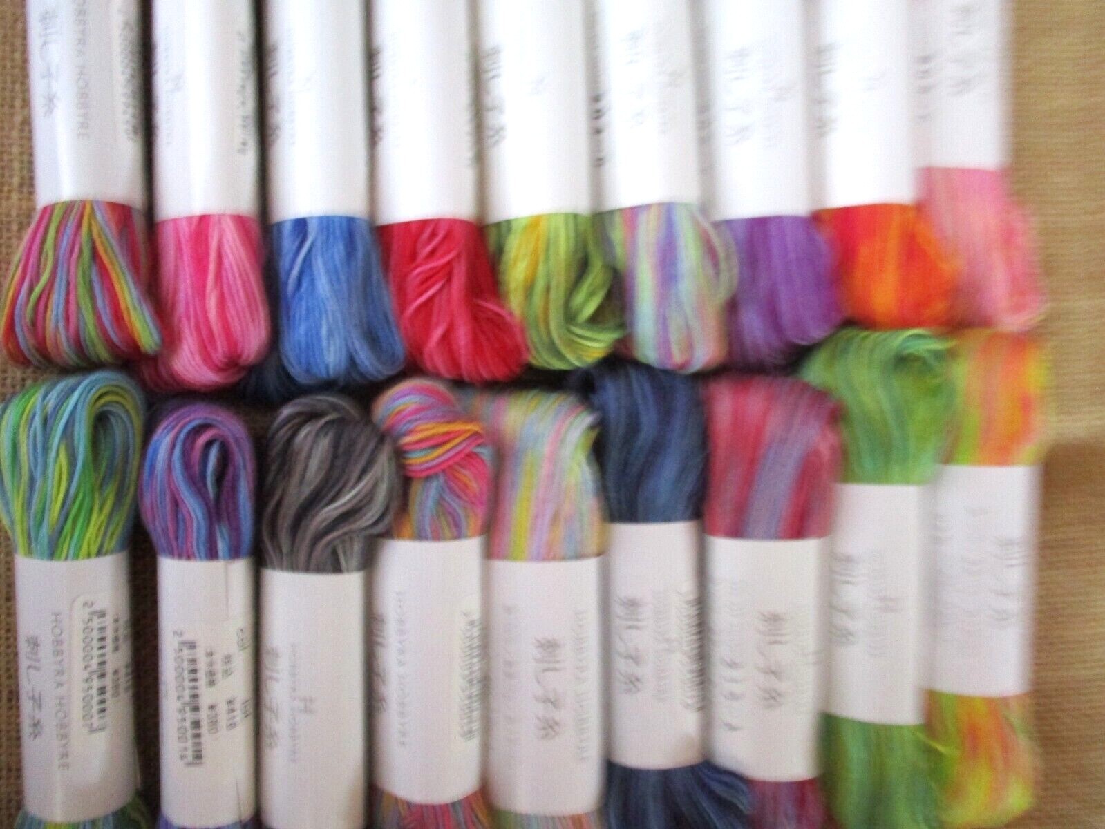 Japanese SASHIKO Embroidery Thread MIX 20 Colors 56m Hobbyra Hobbyre