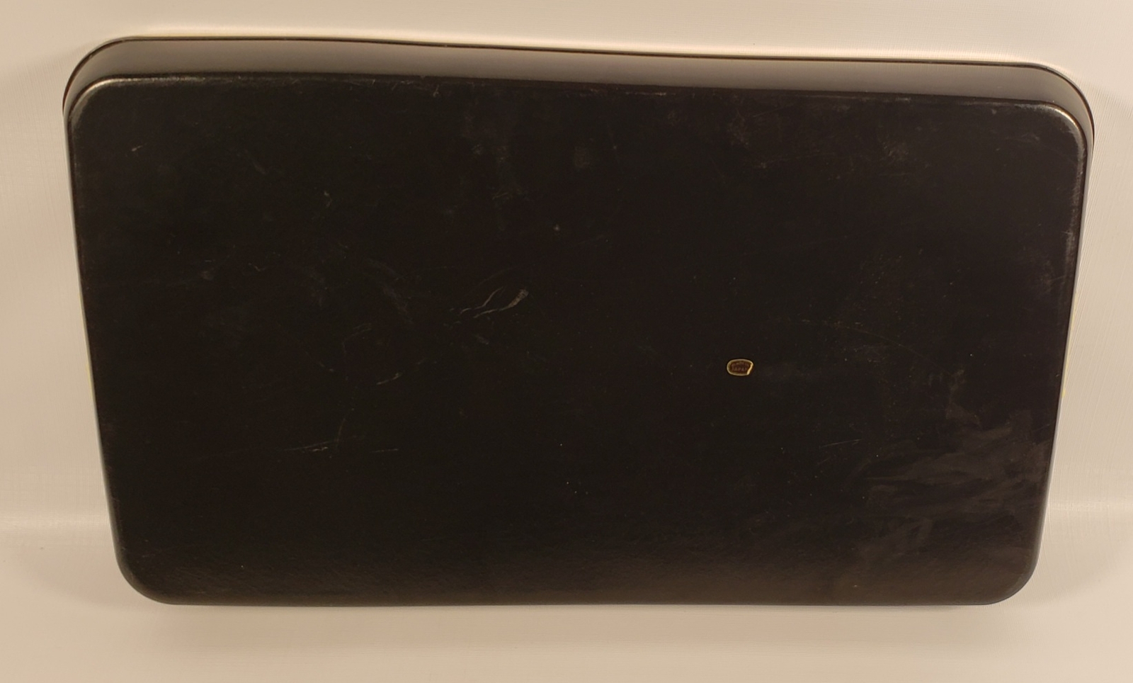 Tray Japan Floral Japanese Black Lacquer Plastic 18×11″ Handles Large A22