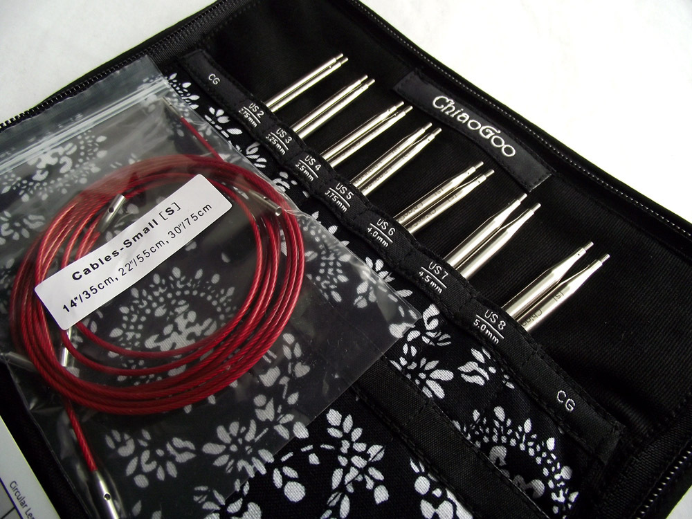 ChiaoGoo TWIST 5″ Red Lace Small (US 2 – US 8) IC Knitting Set MPN 7500-S