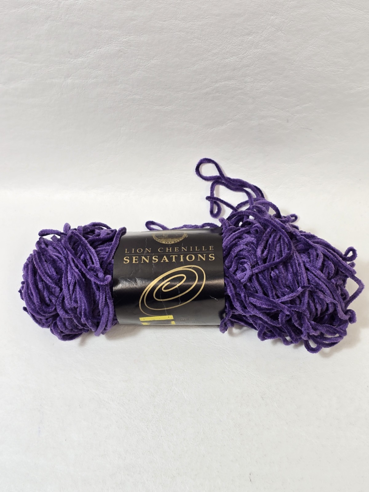 Violet 145 Lion Brand Chenille Sensations Yarn 87 Yards