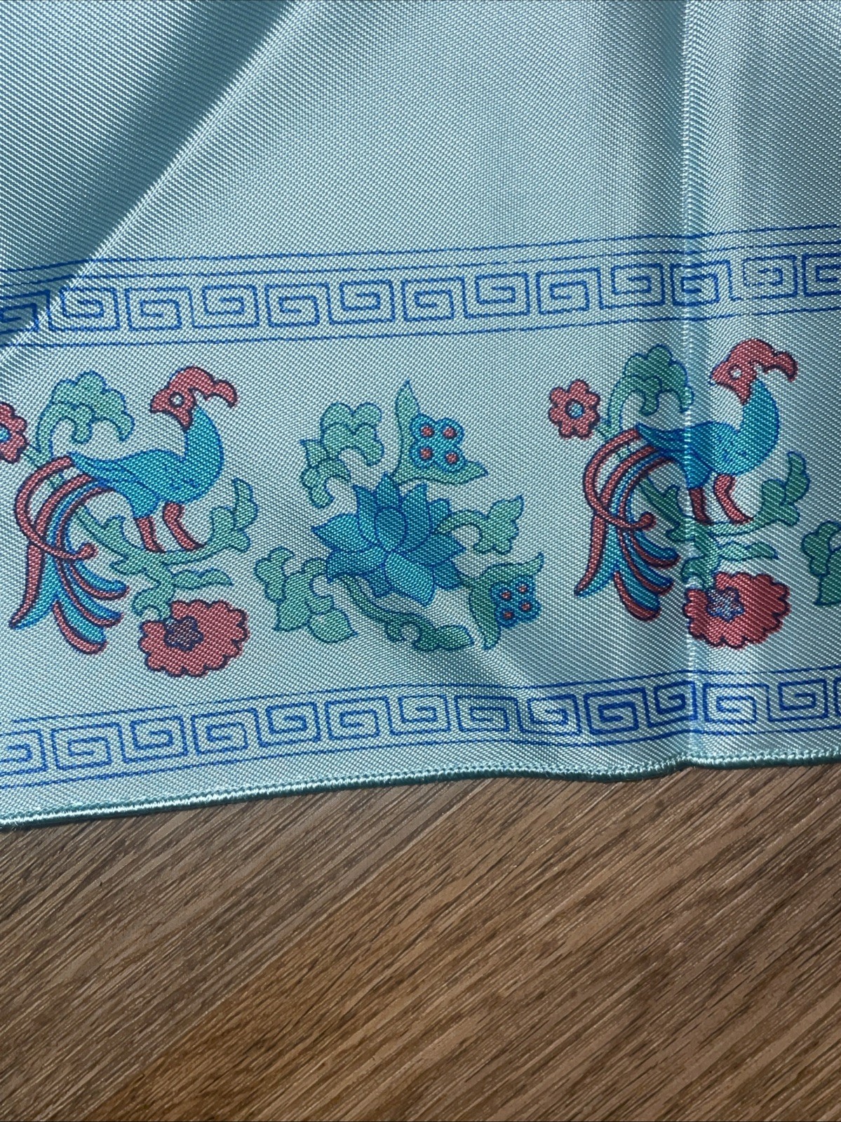 Vintage Chinese Famille Rose Phoenix Silk Table Runner Scarf Elegance ❤️blt15m23