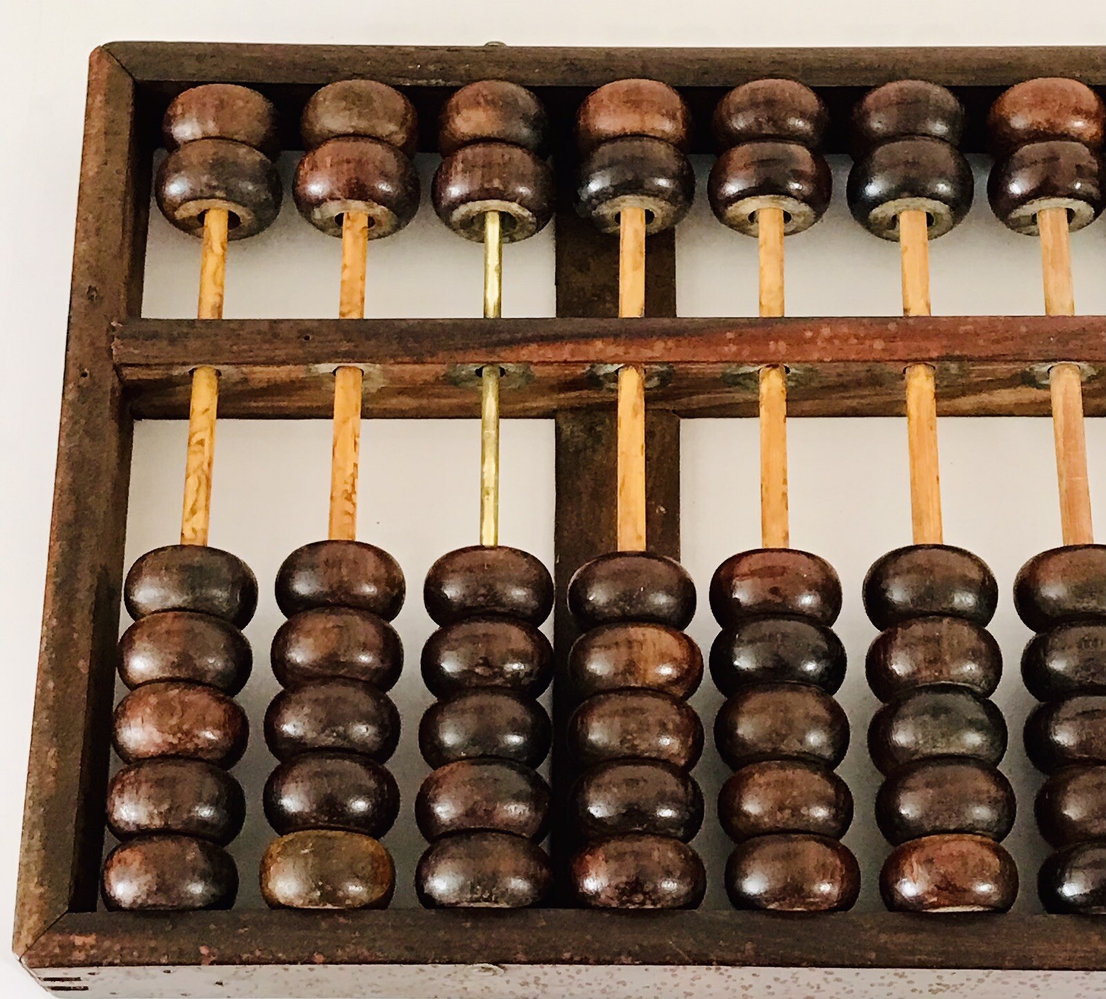 Chinese Wood Abacus 11 Rods 77 Beads