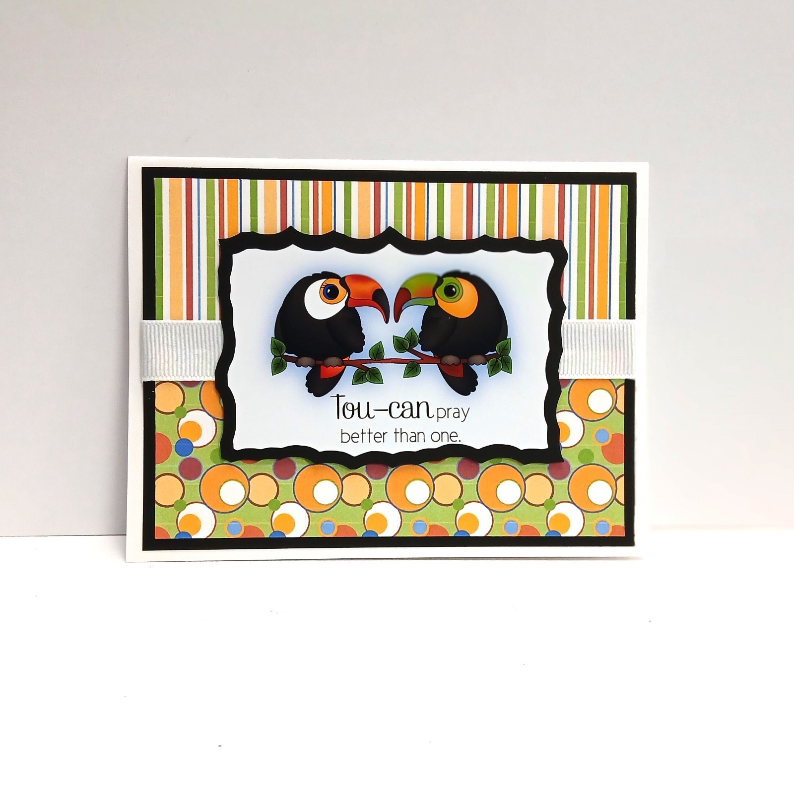 Card Kit Playful “Tou-can Pray better than one” DIY Set of 4 with envelopes