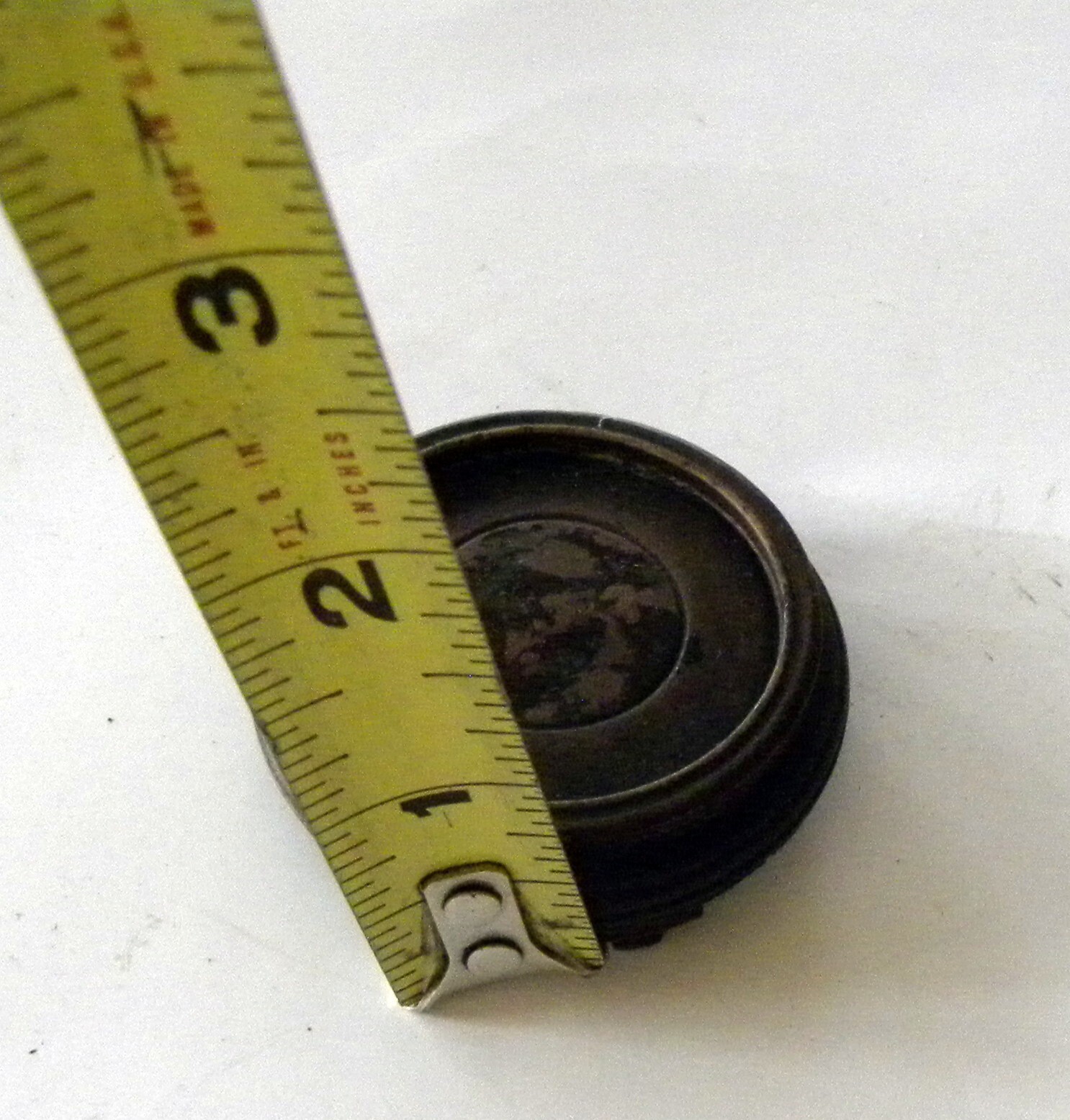 Vintage Footed Wood Pedestal 2.25″ Round Display Base Ginger Jar VASE Stand