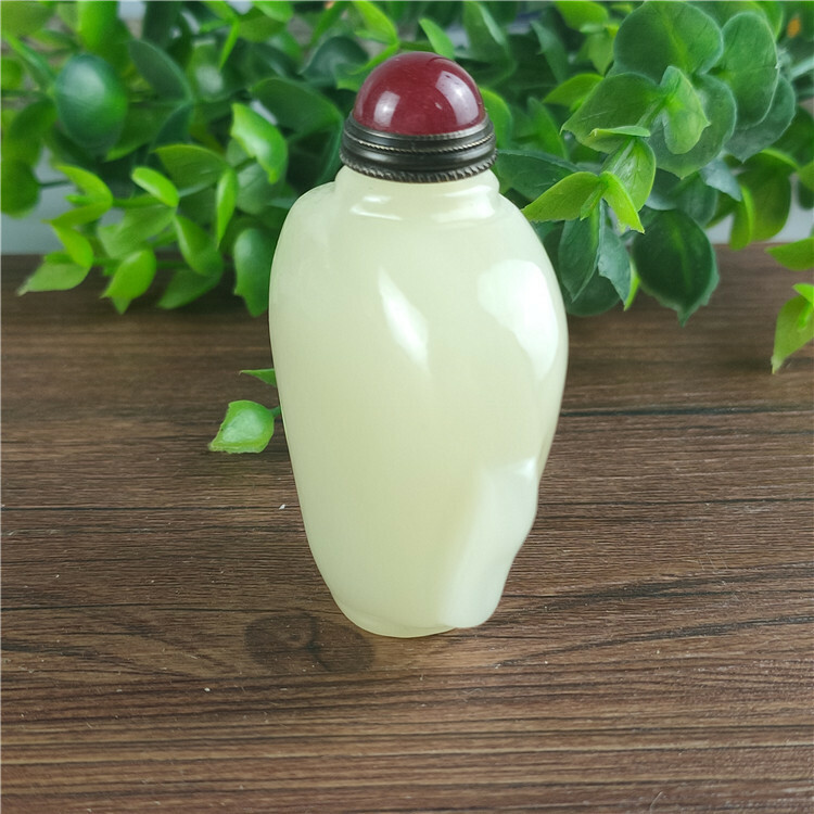 Jade Snuff Bottle Chinese Antique Collection Rare Natural Jade Craft Collect