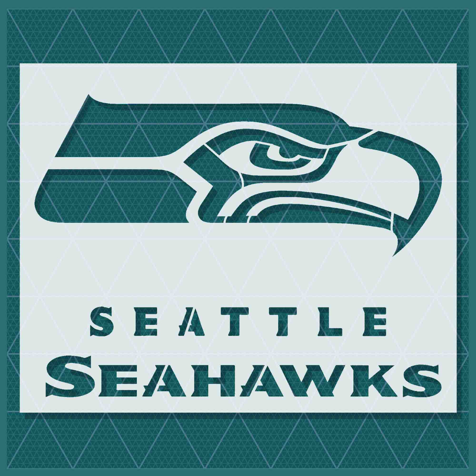 Seattle Seahawks stencil – Reusable&Durable – 10 mil