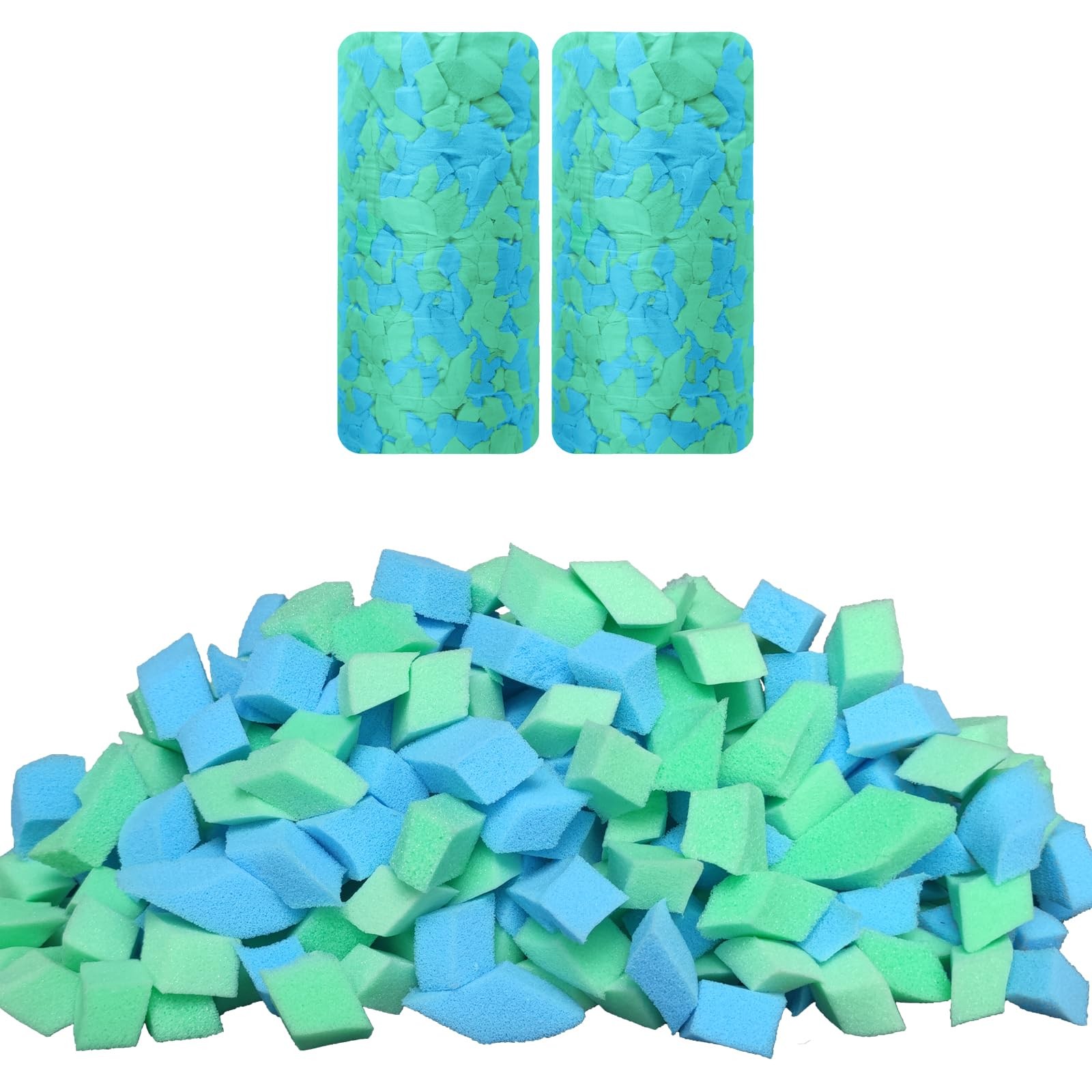 Bean Bag Filler 10 Pounds Shredded Memory Foam Random Colors for Pillows Pouf