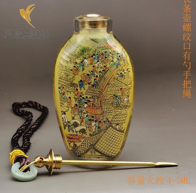 Inside Painted Snuff Bottle Handicrafts Handmade Retro Craft Collection