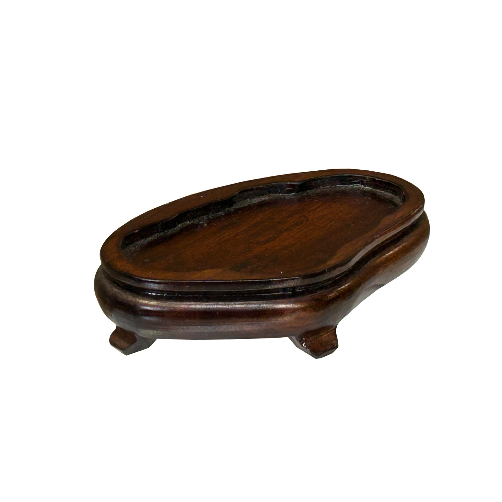 3.25″ Brown Wood Irregular Shape Display Stand Riser Easel ws4101