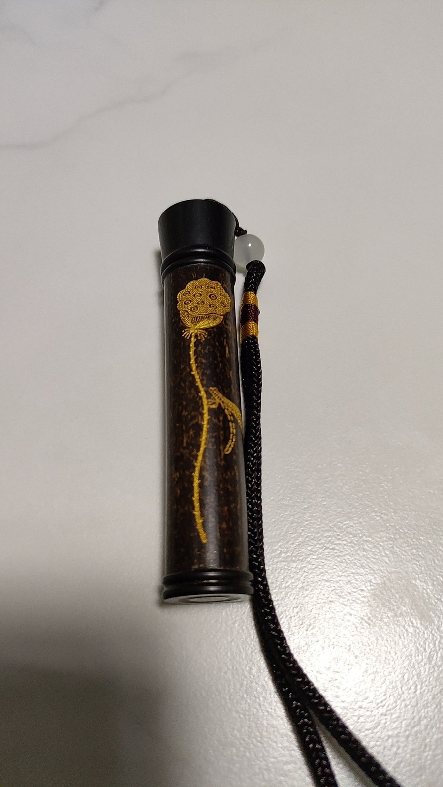 Handmade Meilu Bamboo Portable Toothpick Holder Incense Tube 1.5x9cm
