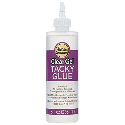 Clear Gel Tacky Glue — All Purpose Adhesive — 8 fl oz. — Aleene’s