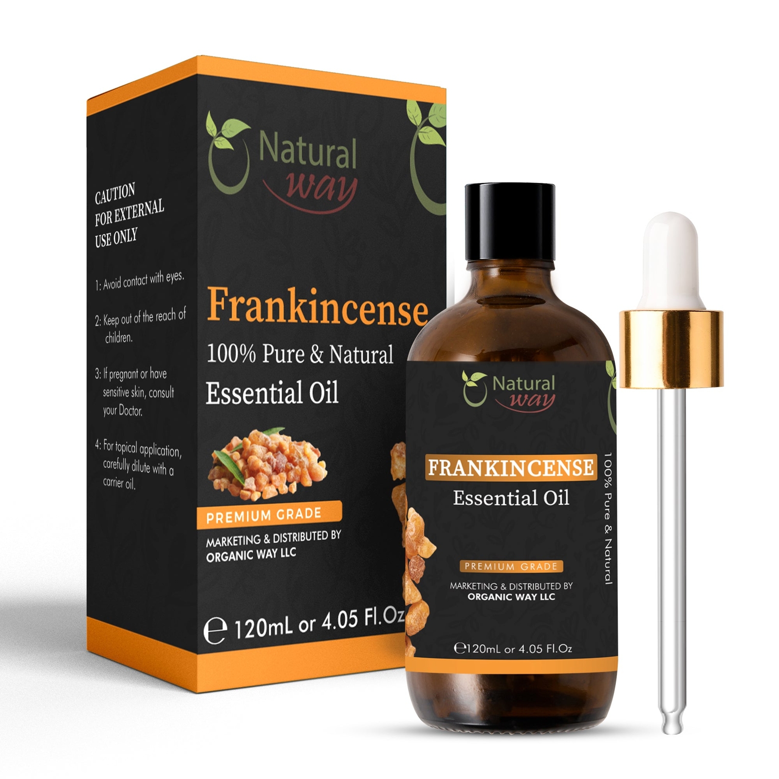 Frankincense Essential Oil | Premium Grade Essential & Massage Oils (4 Fl Oz)