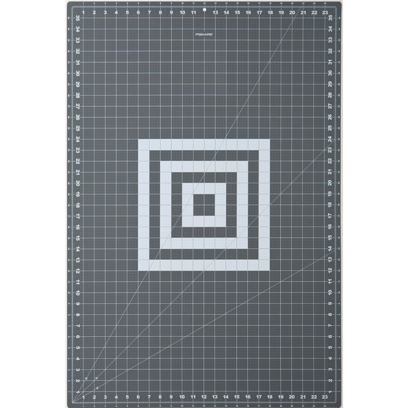 Fiskars 24″ x 36″ Self-Healing Double-Sided Cutting Mat, Gray and White