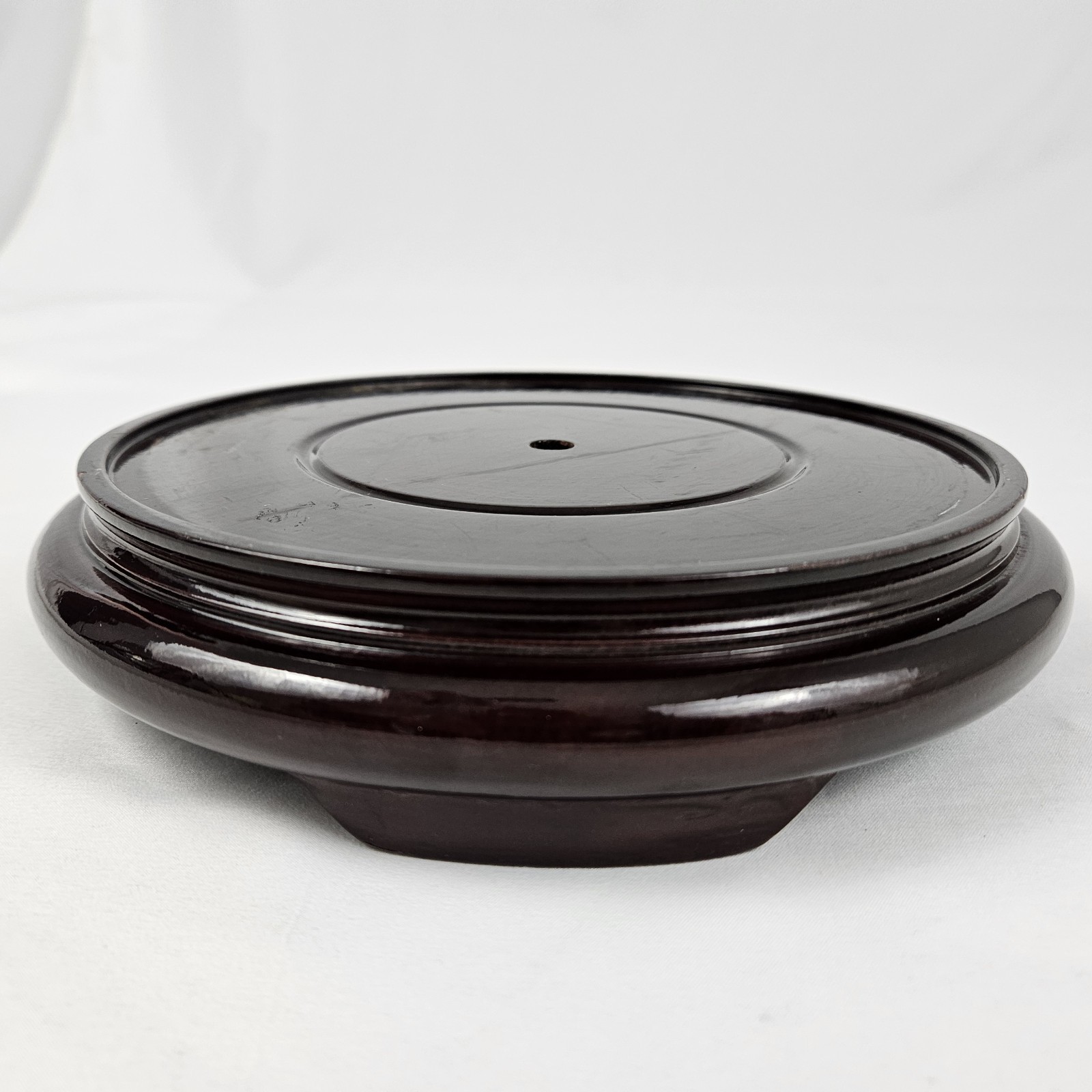 Rosewood Pedestal Solid Wood Round Base Display Stand for Vase Statue Gift 7″