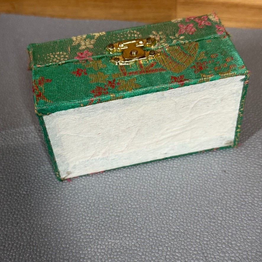 Vintage Cloisonne Health Ball Set Sun Moon Stars in Silk Box Chinese Baoding