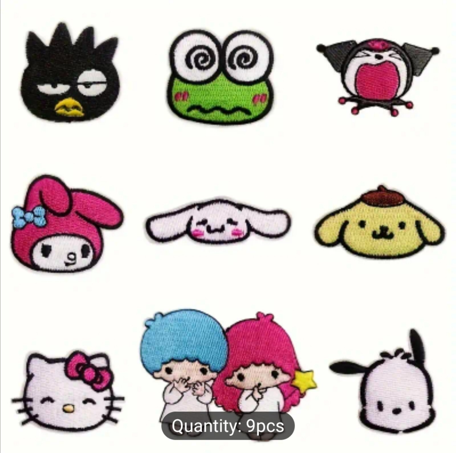 Assorted Sanrio Hello Kitty Characters 3 Unofficial Embroidered Iron-On Patches