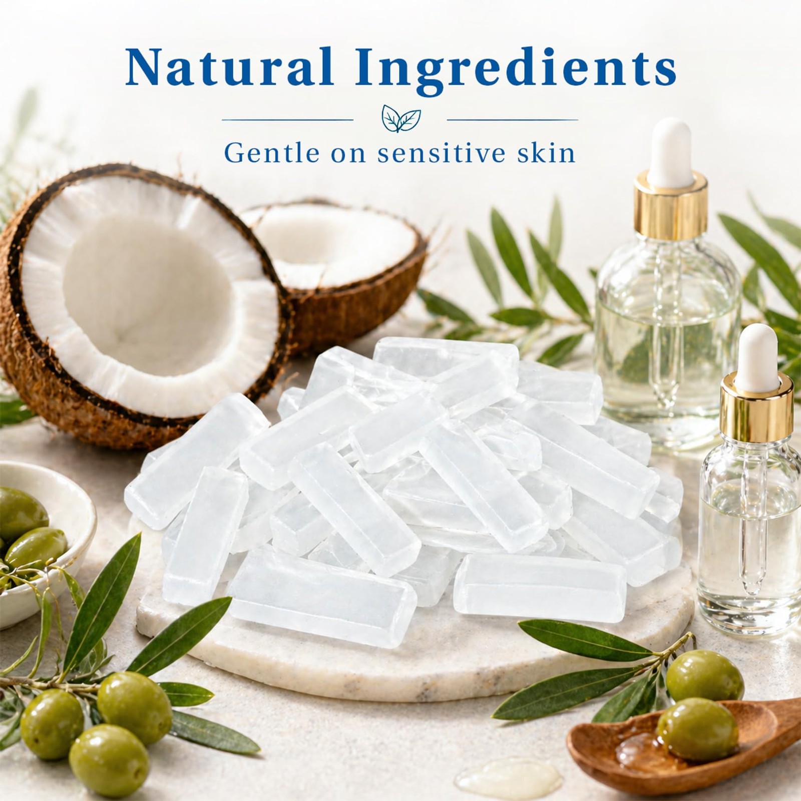 MAQIHAN Soap Base Natural 14.8oz – Clear Glycerin 420g (14.8oz),