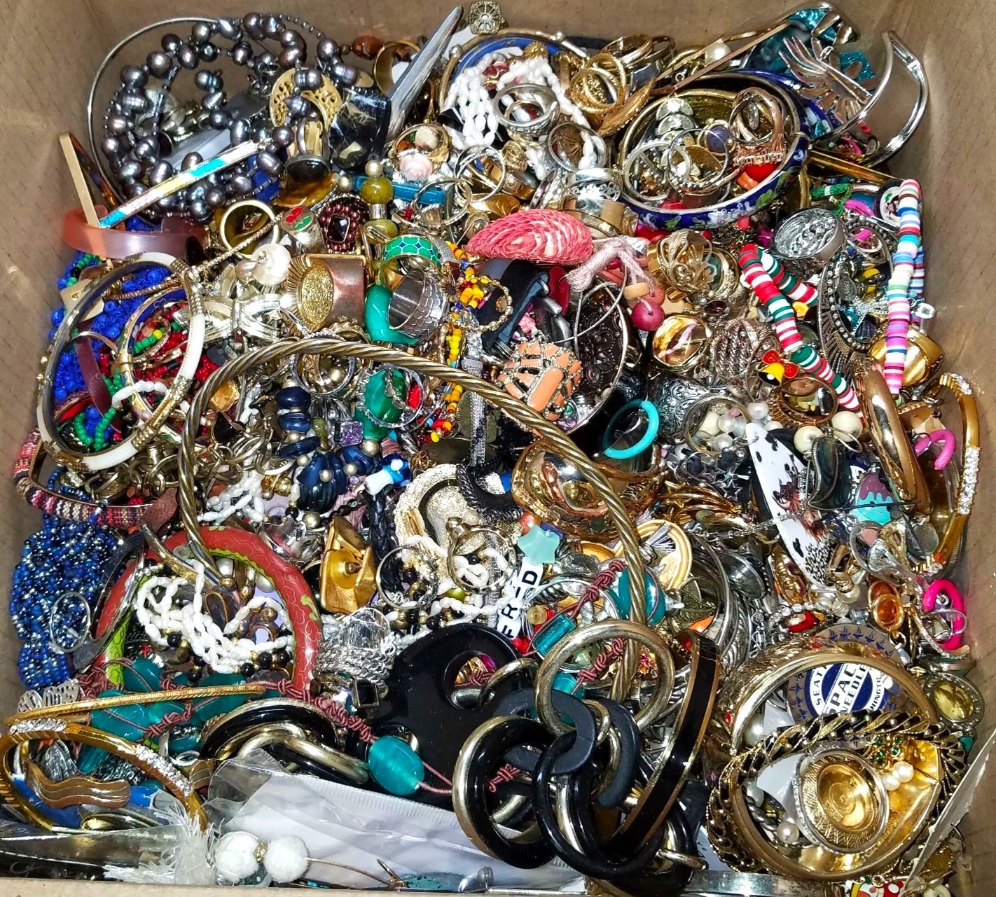 3 Lbs Pounds Junk Craft Harvest Jewelry Making Lot Tangle Sorting ASMR Therapy