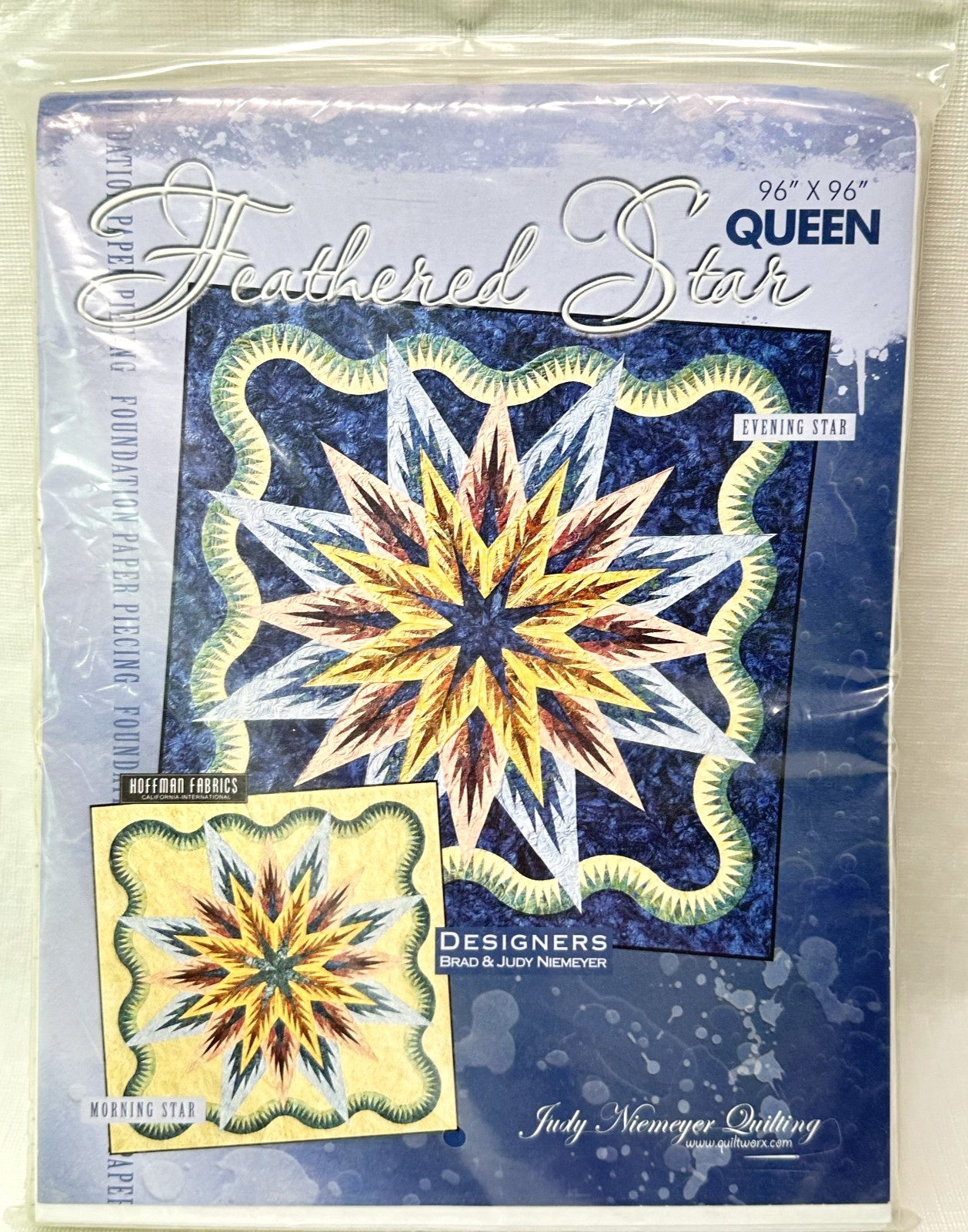 Judy Niemeyer FEATHERED STAR Quiltworx Foundation Paper Piecing Pattern Techniqu