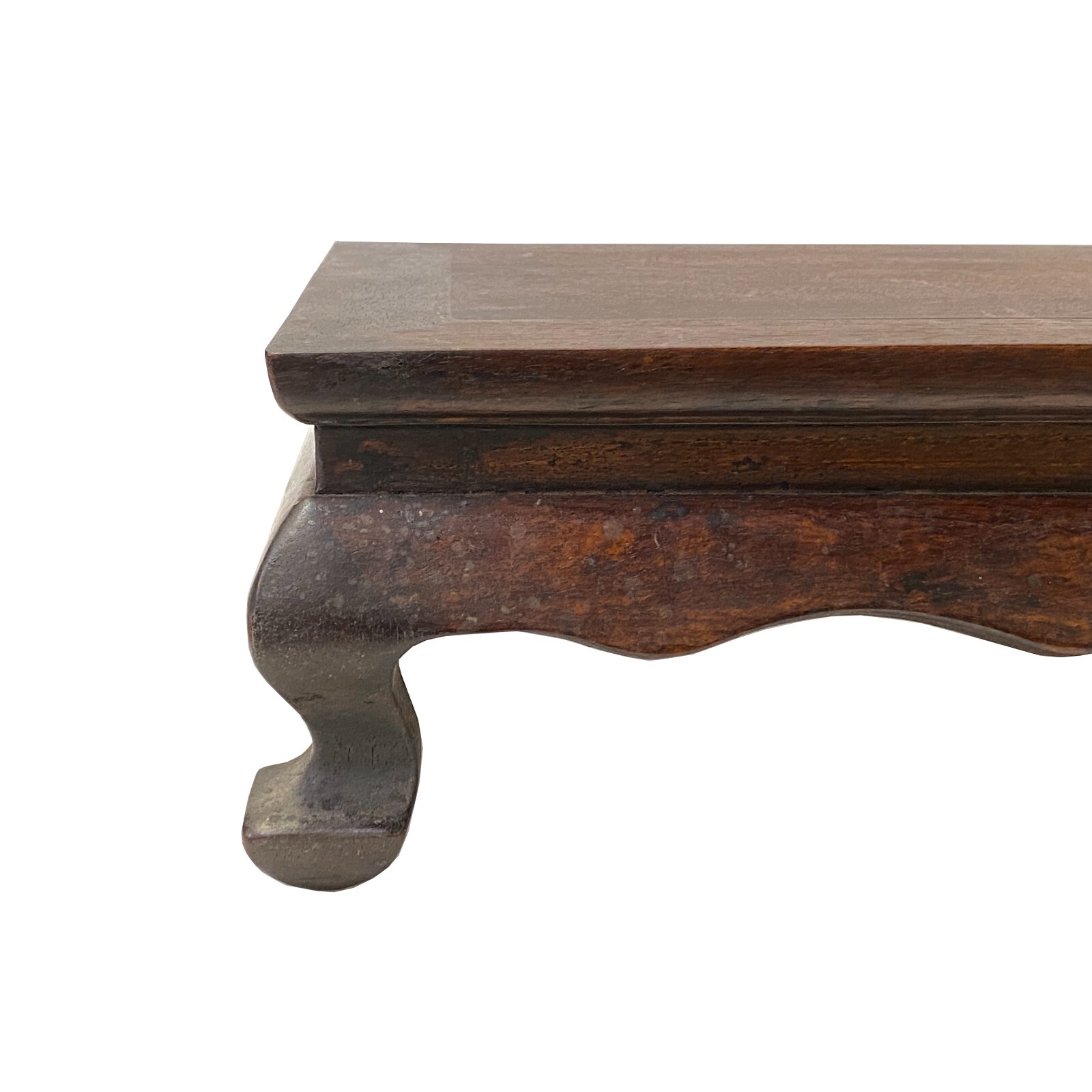 Chinese Brown Wood Rectangular Table Top Stand Display Easel ws3025