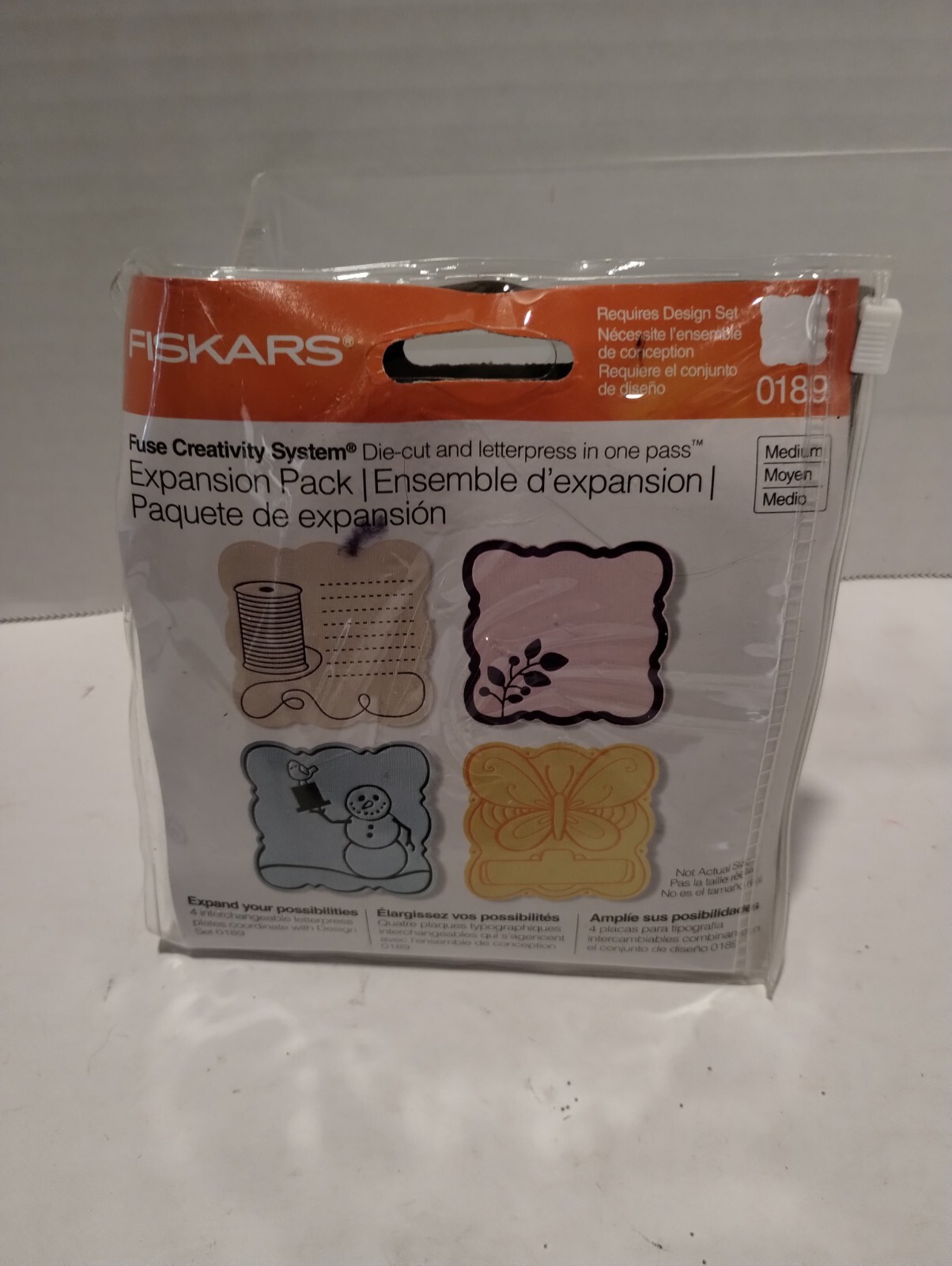 Fiskars Expansion Pack set 0189 Letterpress plates New In Package