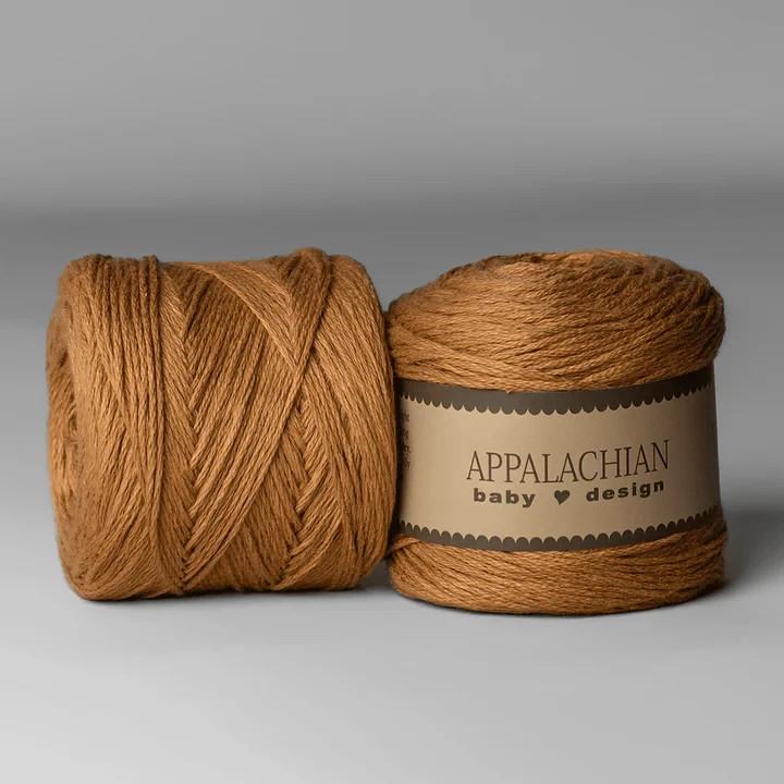 LOT of 4 balls Appalachian Baby US ORGANIC COTTON Sport Weight Yarn MAPLE