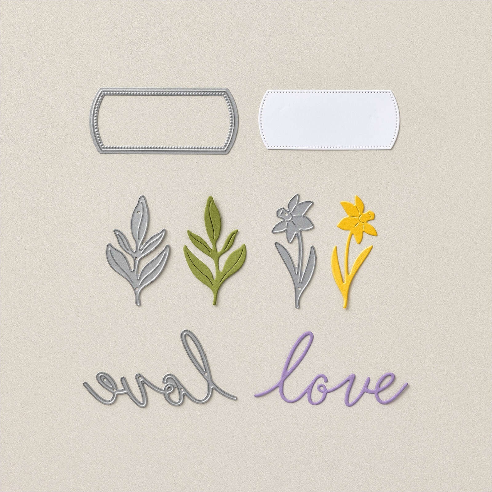 Stampin’ Up! THE LOVE OF SPRING Dies—Exclusive Paper Pumpkin Add-On (Retired)