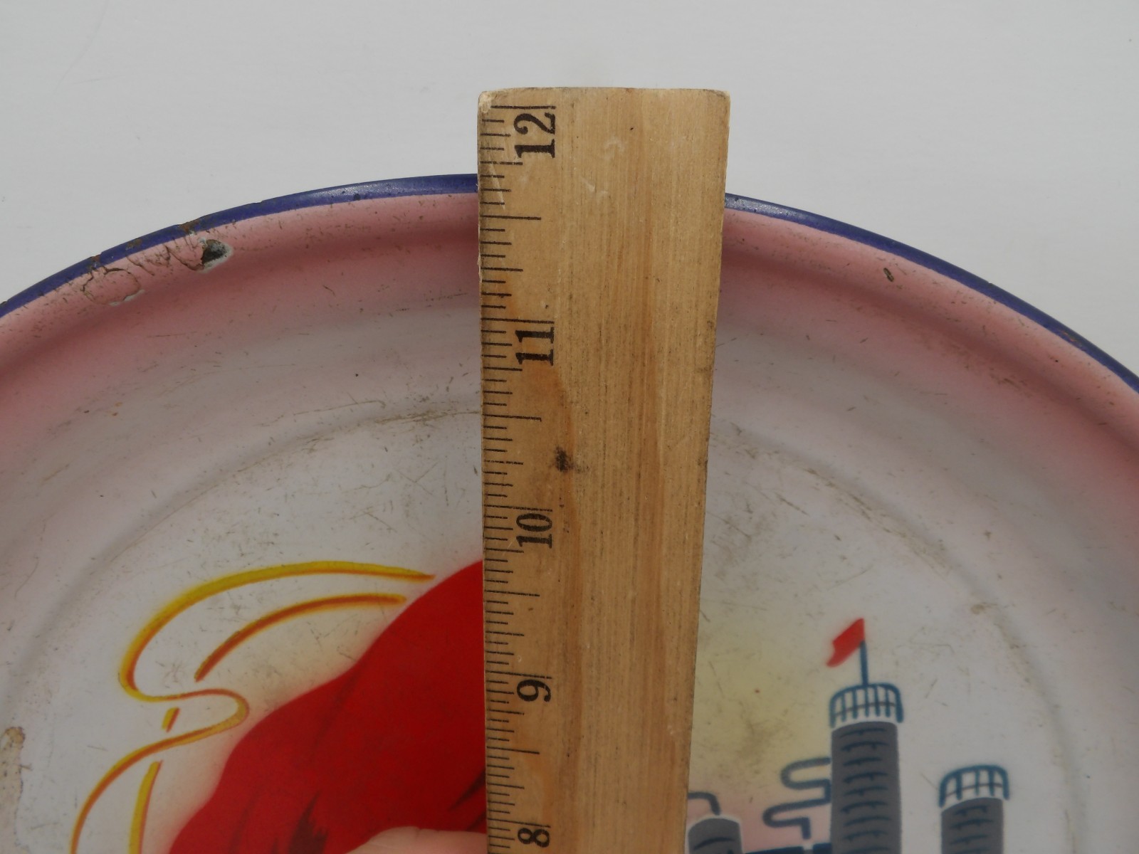 Chinese Cultural Revolution Tin Tray Lot A 11.5″