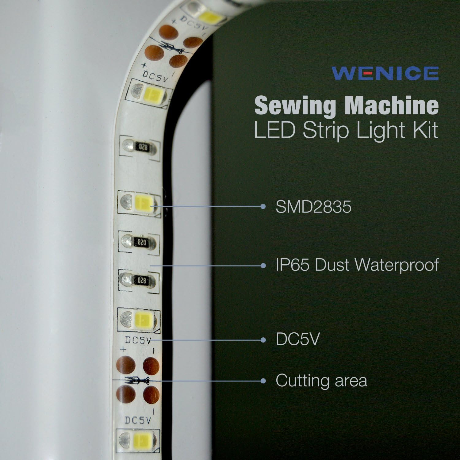 Sewing Machine Light LED Light for Decorative Purposes with Touch dimmer,Fits Se