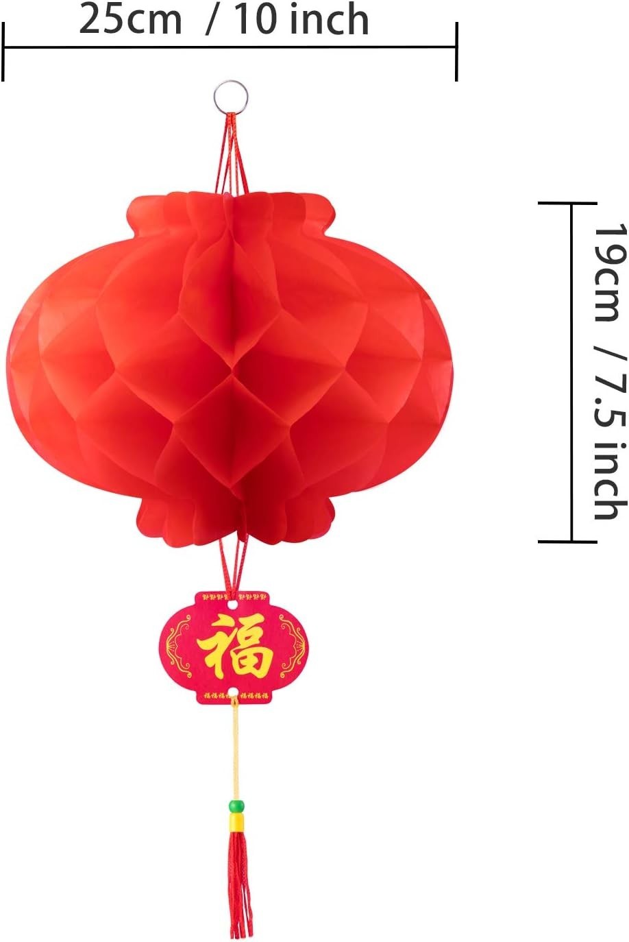 Vibrant 20-Pack 10 Inch Waterproof Red Lanterns for Unforgettable Celebrations