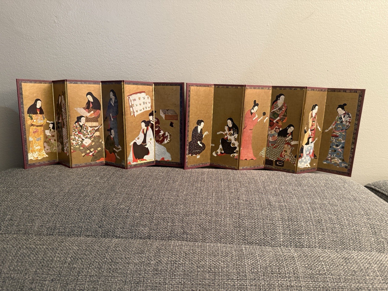 Miniature Matsu-Ura Folding screens, Table Top Size