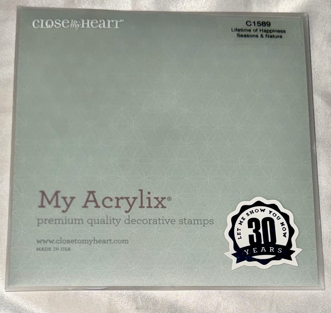 CTMH Close To My Heart Lifetime Of Happiness Acrylic Stamps C1589 Design Bouquet