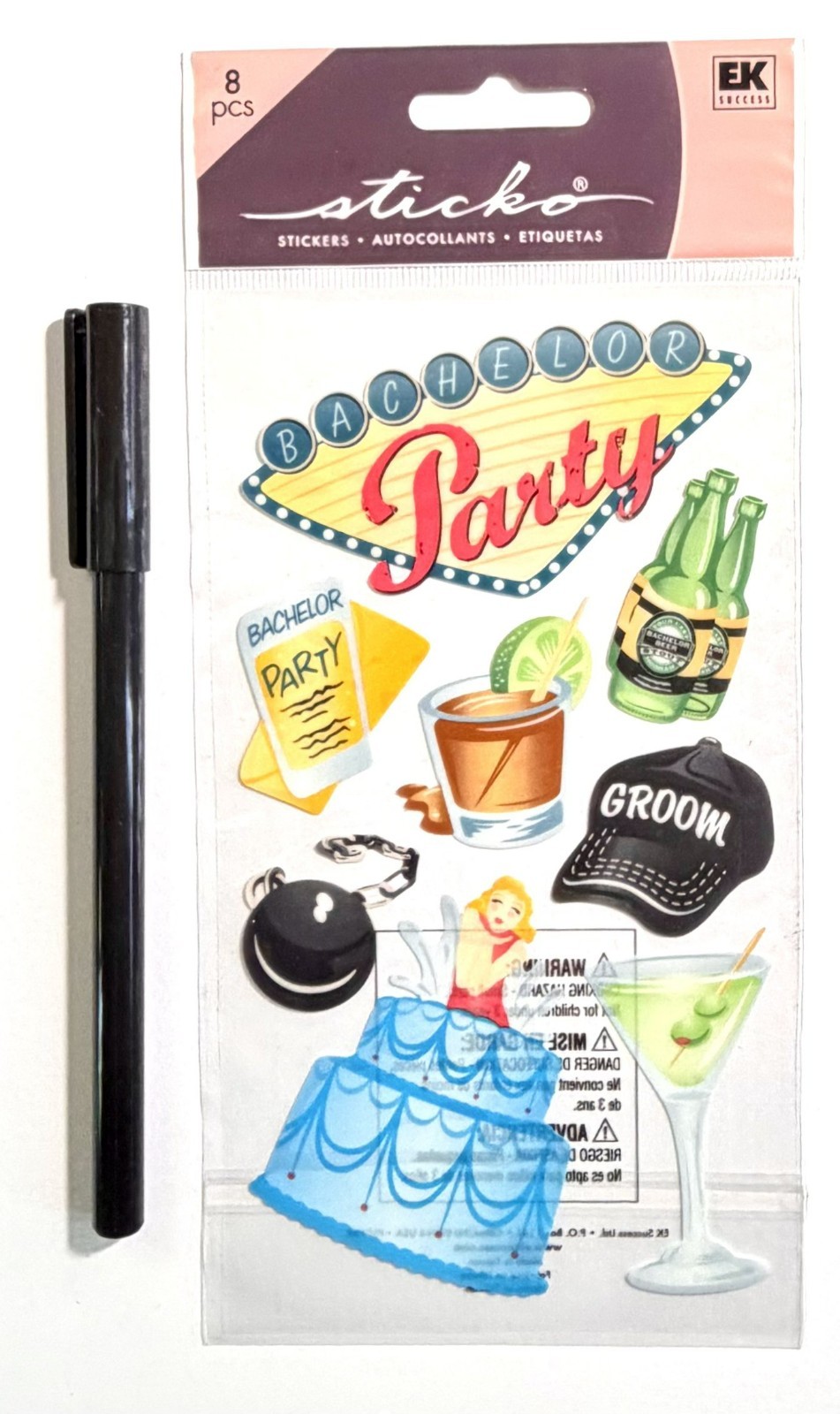 Wedding Bachelor Party Sticko Stickers Scrapbooking Card Journal Planner