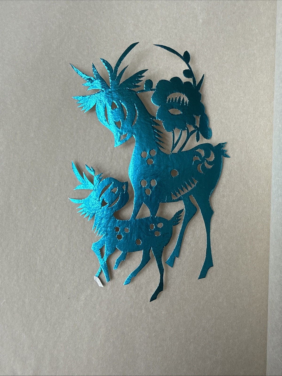 Vtg 10 pc Lot Set Paper Cut Out Folk Art Artwork Chinese ~4×4