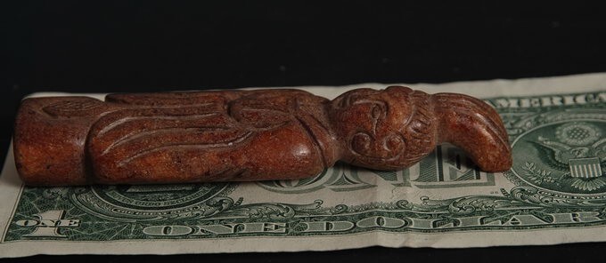 Chinese Folk culture Han dynasty style eremite statue! simple stone Carved