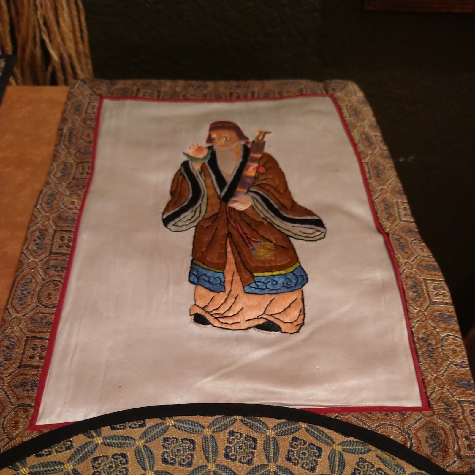 Set of 4 pcs Chinese Silk Hand embroidered Peking Embroidery Art