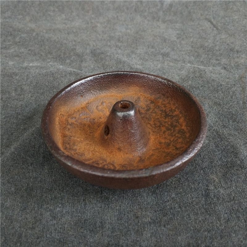 Vintage Cast Iron Oil Lamp 300g Buddhist Altar Lamp Wick Included No Kerosene