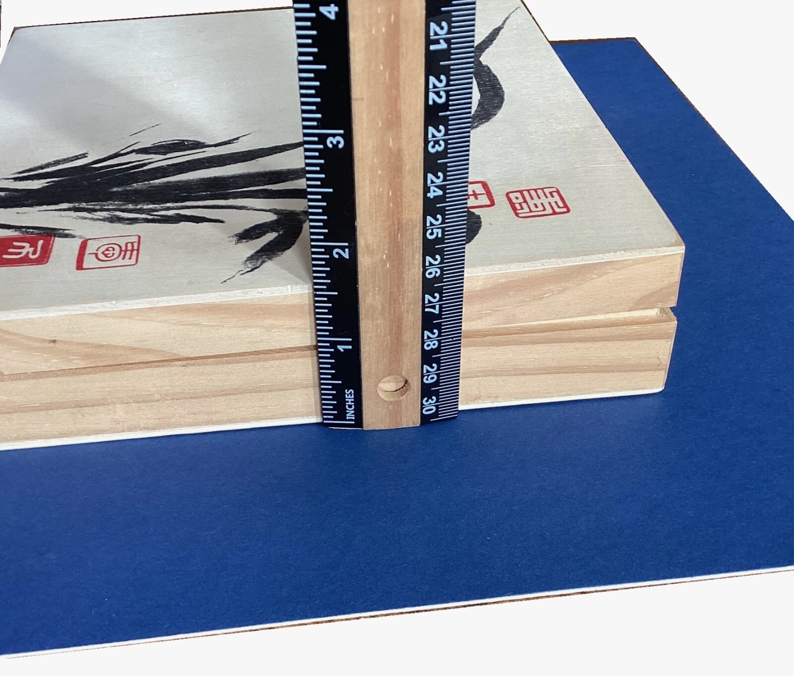Chinese Chop Pack w 4 Double-Sided Chops Ink & Instructions in Wooden Gift Box