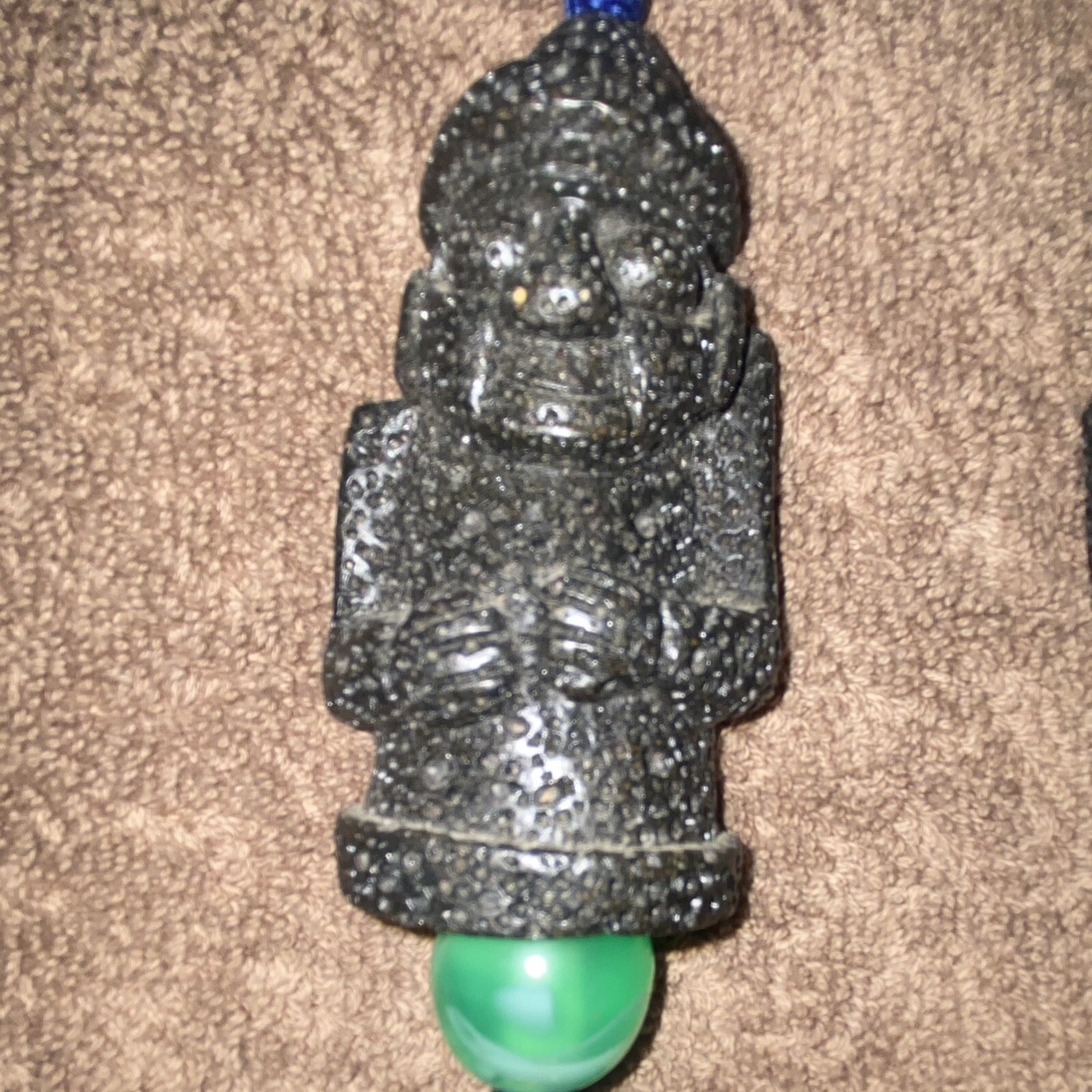 Chinese Couple Rock Like Wall Hanging Fung Shui Decor-Tassel 10” Long